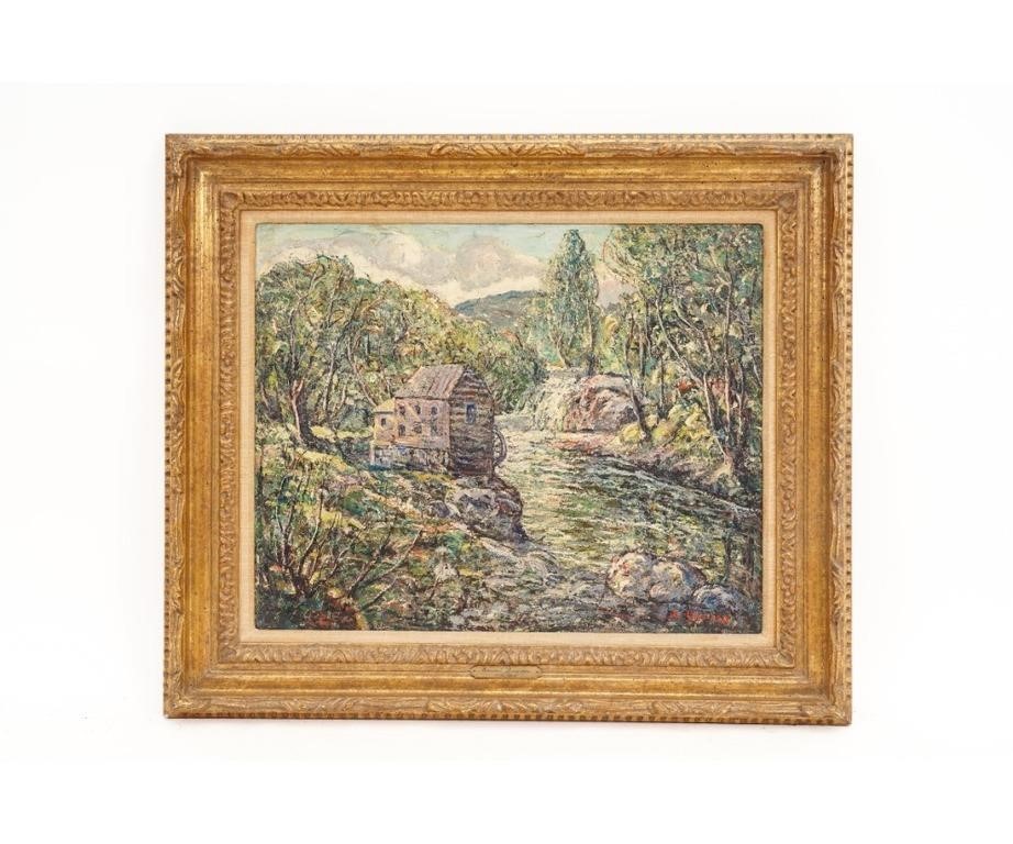 Ernest Lawson 1873 1939 NY CT FR  3b2ada