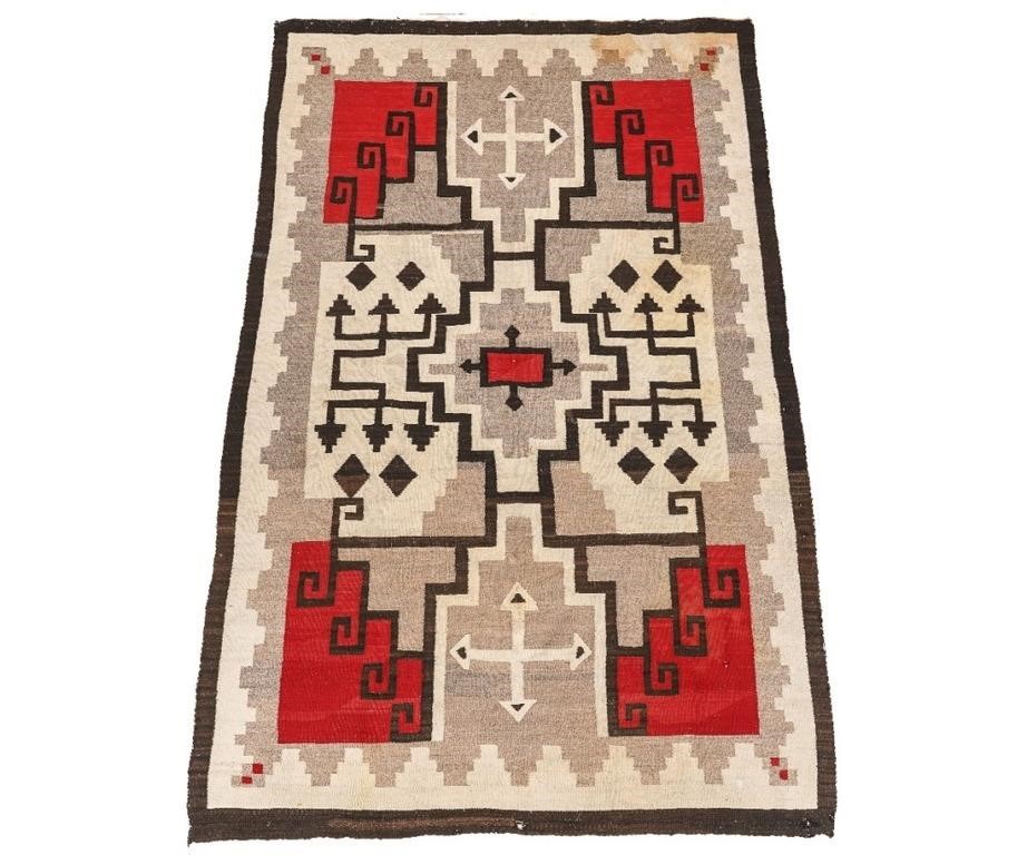 Large Navajo woven carpet with 3b2b07
