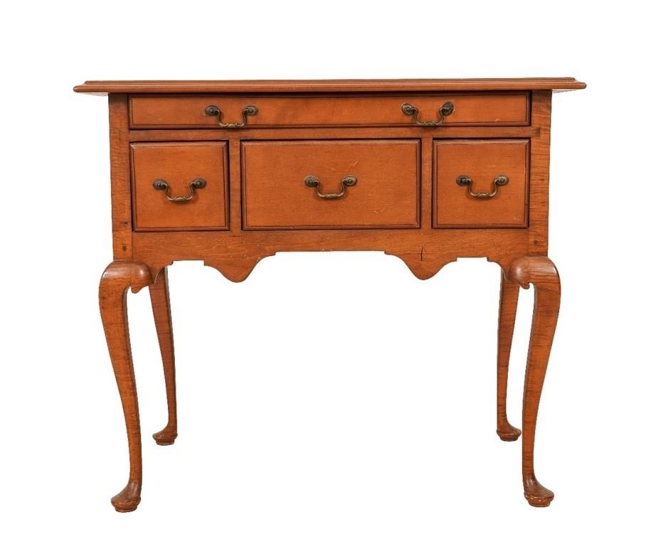 Queen Anne style maple lowboy  3b2b15