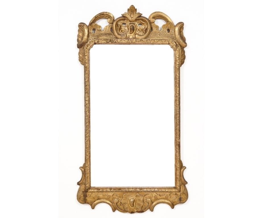 Gilt decorated mirror probably
