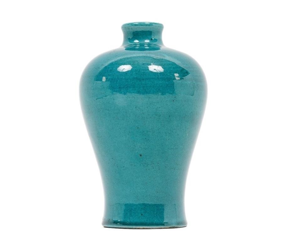 Chinese teal blue porcelain vase  3b2b9f