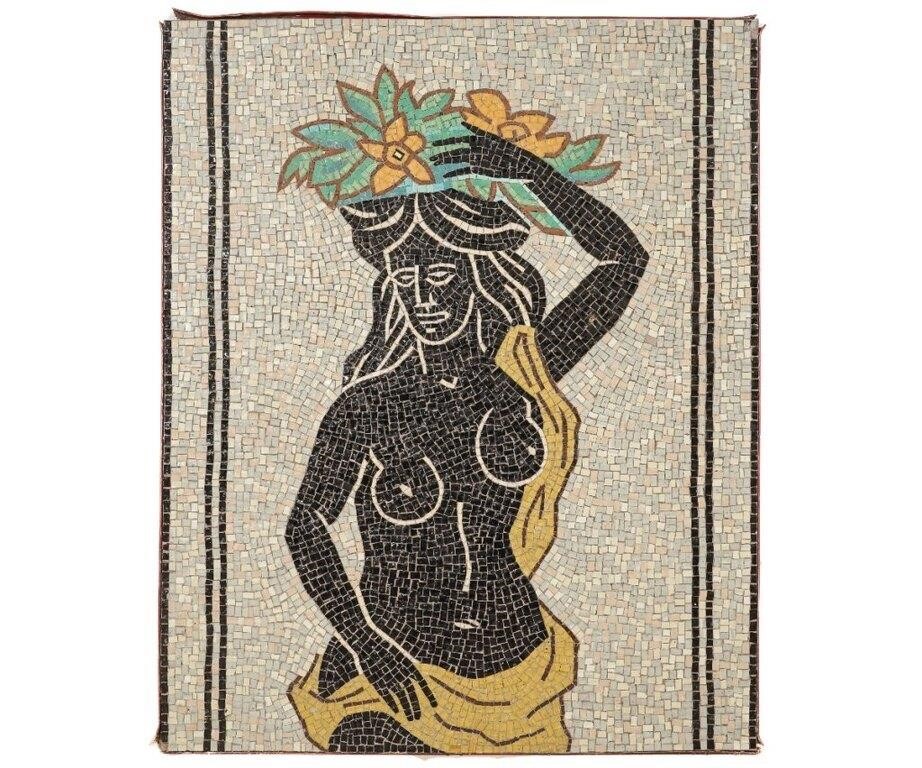 Mosaic of a Polynesian woman, circa