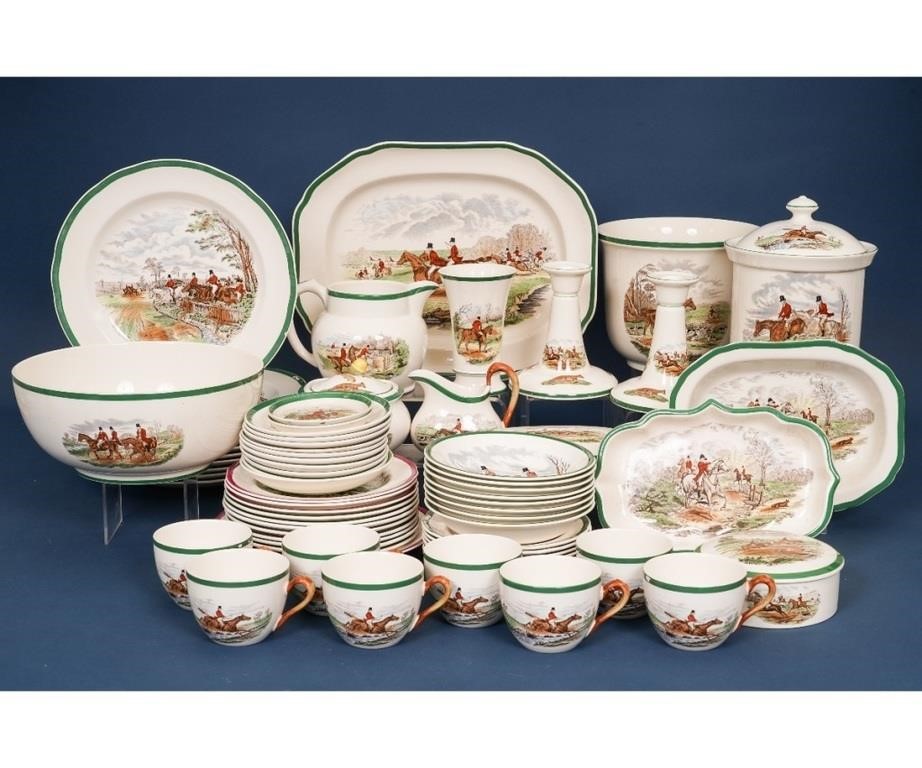 Assembled Spode Fox Hunting china 3b2bdc