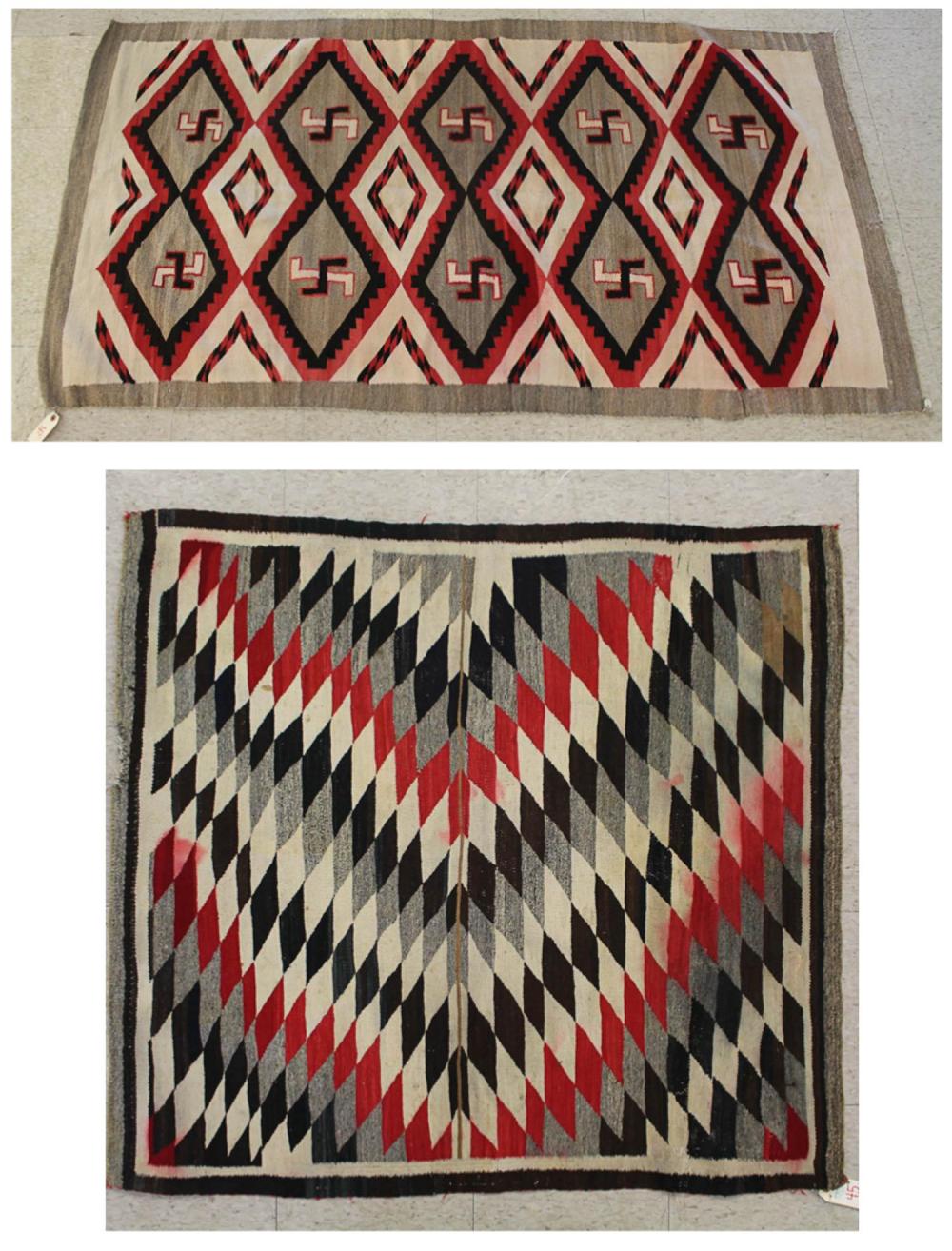 TWO NAVAJO REGIONAL WEAVINGSTWO