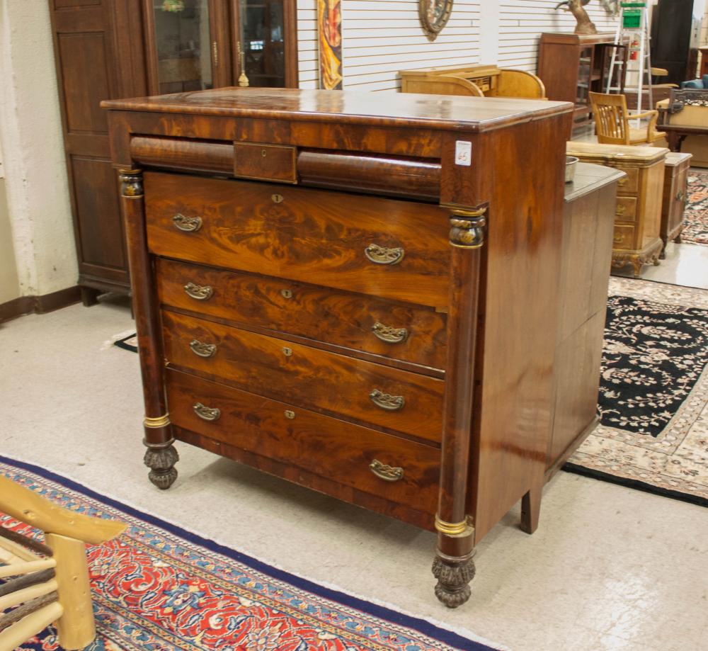 CLASSIC EMPIRE MAHOGANY CHEST OF 3b2c33