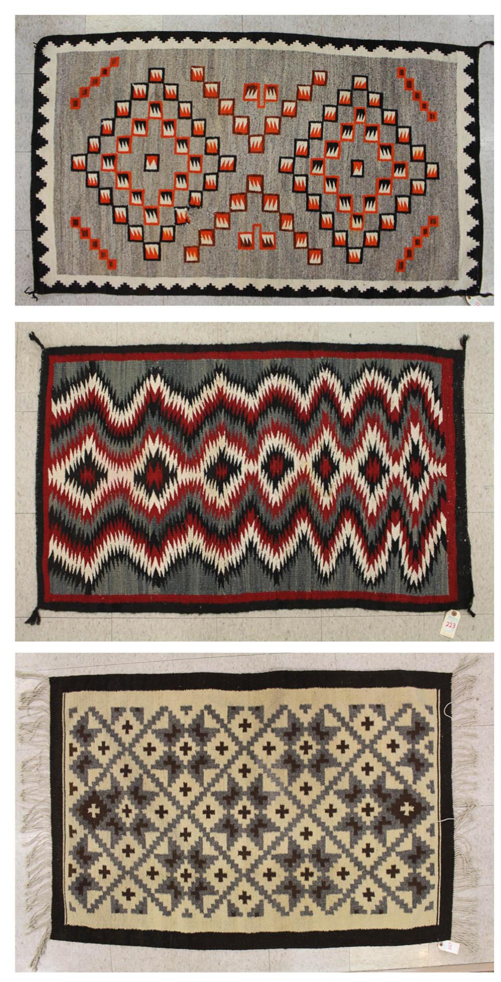 TWO NAVAJO REGIONAL WEAVINGS PLUS 3b2cd6