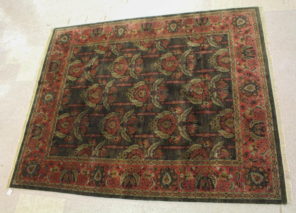 HAND KNOTTED INDO-OUSHAK CARPETHAND