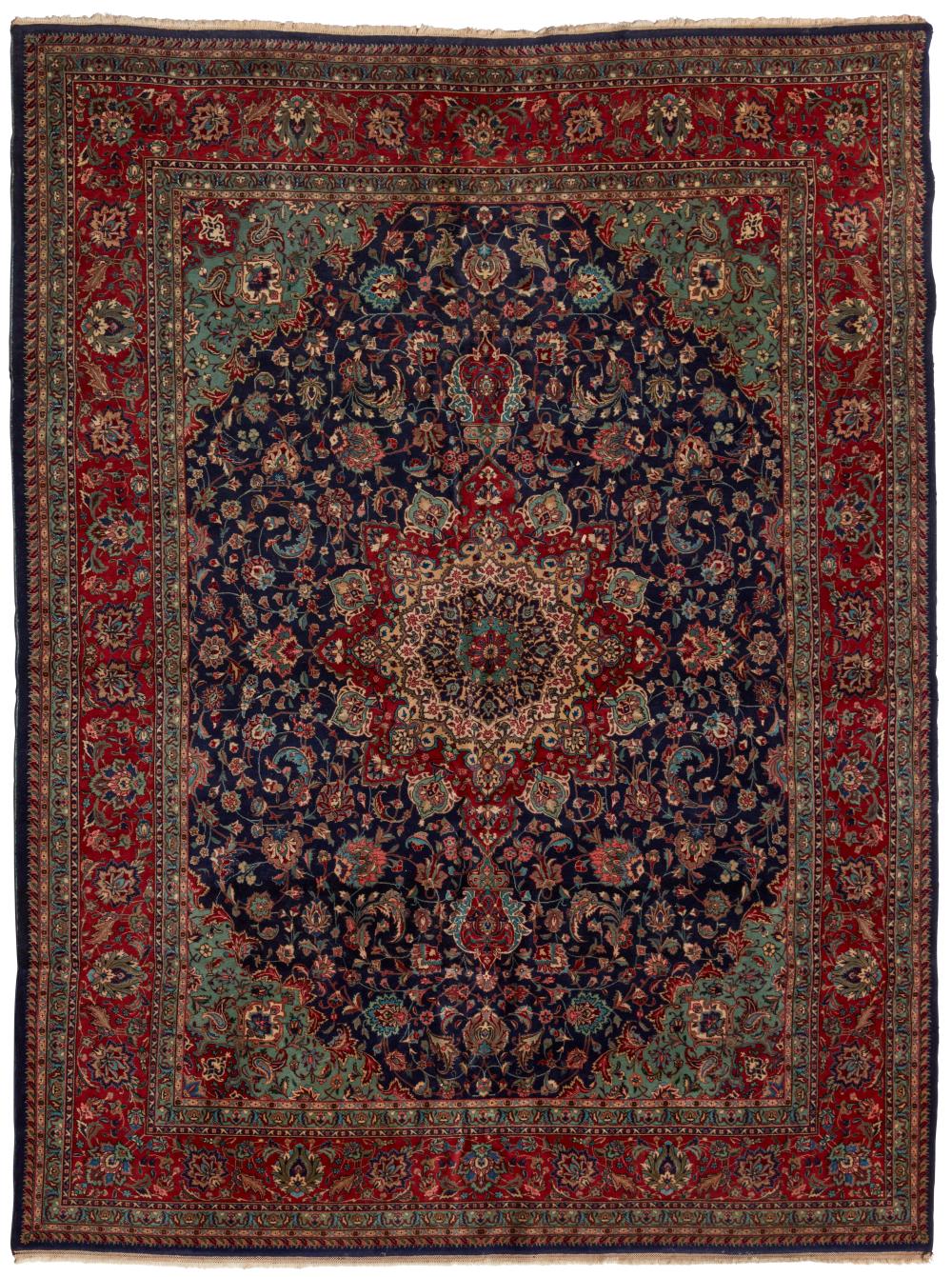 A LARGE PERSIAN TABRIZ AREA RUGA 3b2e54