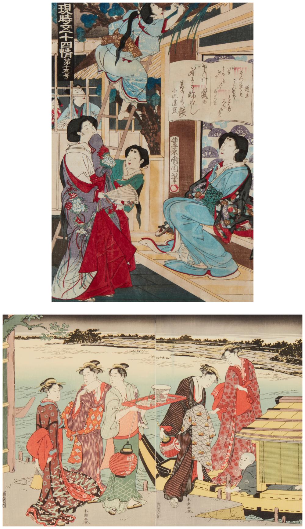 A GROUP OF EDO PERIOD (1603-1868) UKIYO-E