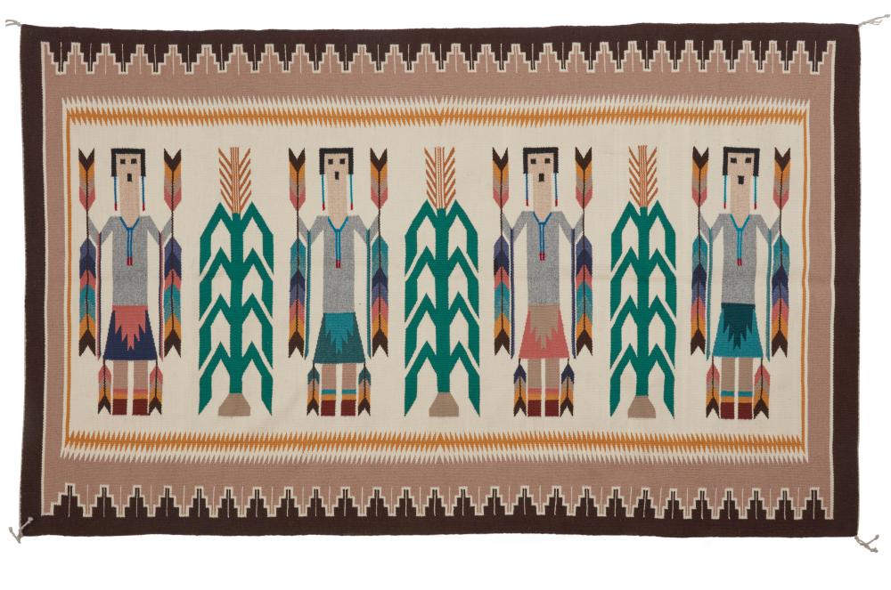 A NAVAJO YEI PICTORIAL TEXTILEA 3b2eea