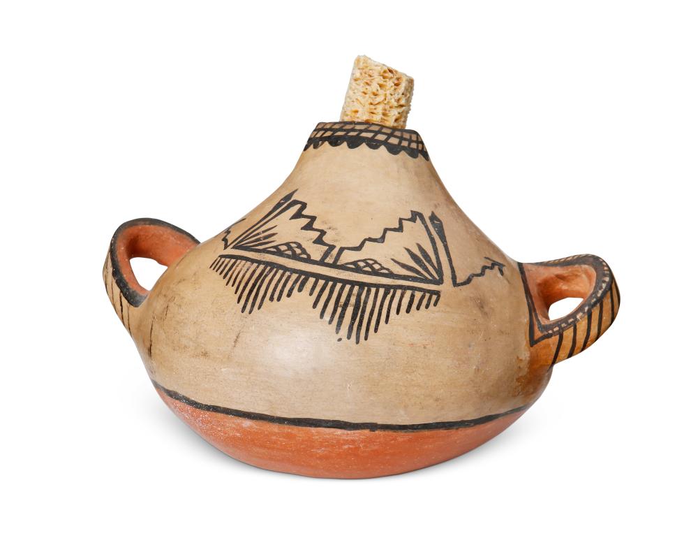 A COCHITI PUEBLO POTTERY CANTEENA Cochiti