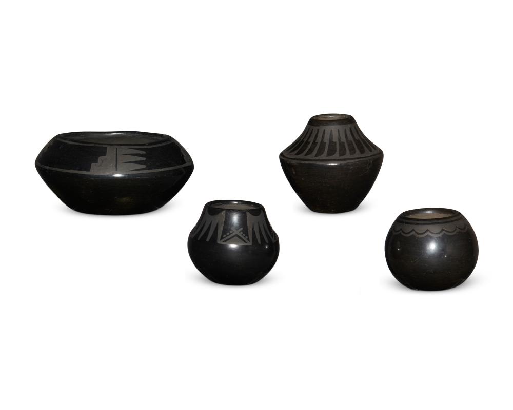 A GROUP OF PUEBLOAN BLACKWARE POTTERY