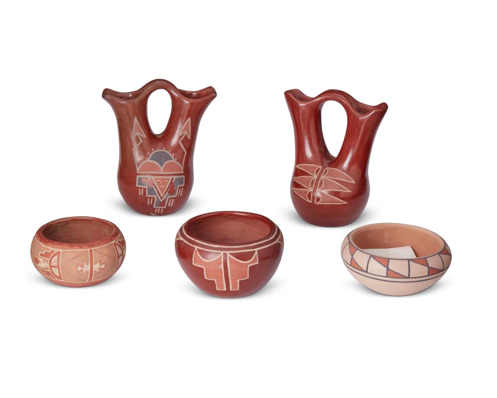 A GROUP OF PUEBLOAN POLYCHROME POTTERY