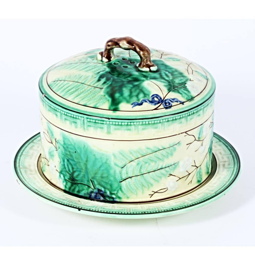 VICTORIAN ENGLISH MAJOLICA STILTON