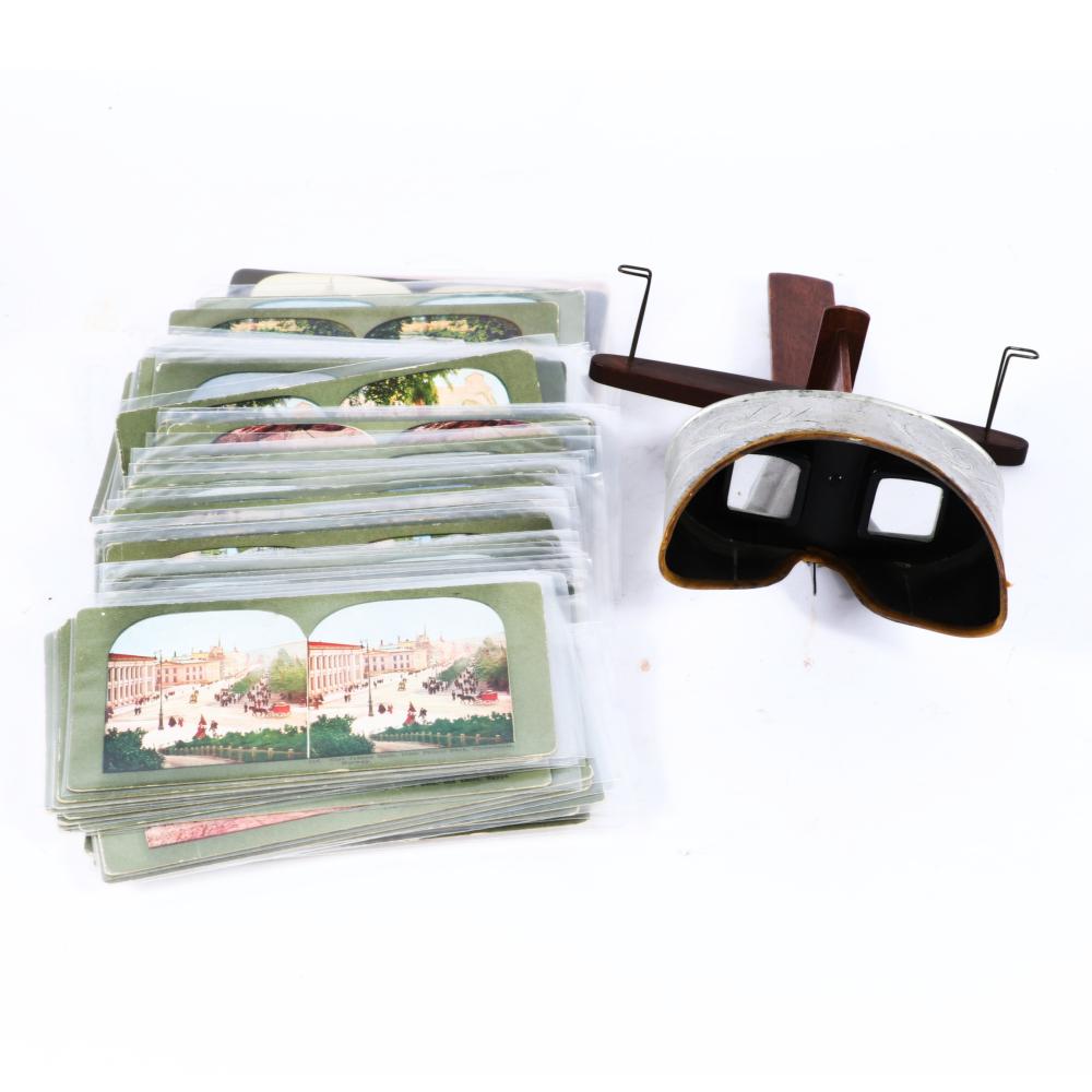 STEREOSCOPE DECORATED ALUMINUM VIEWER