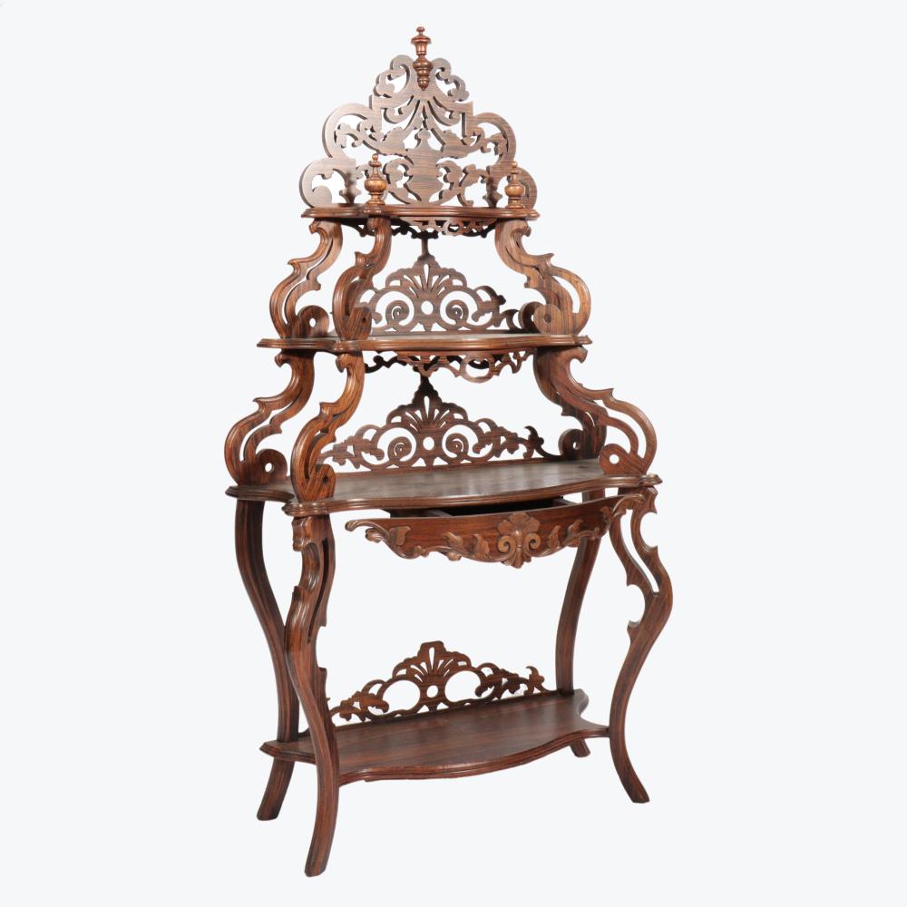 VICTORIAN ROCOCO CARVED AND PIERCED