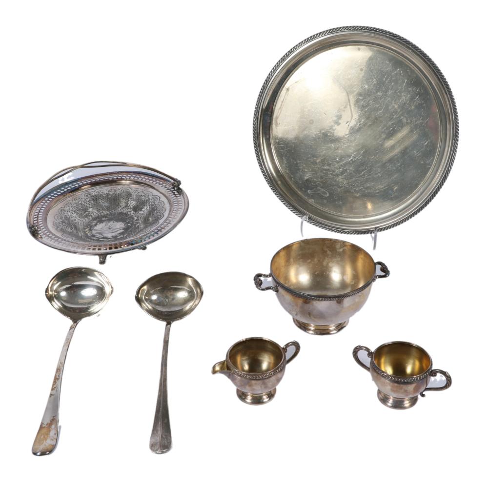 ANTIQUE SILVER PLATED HOLLOWWARE  3b30f0