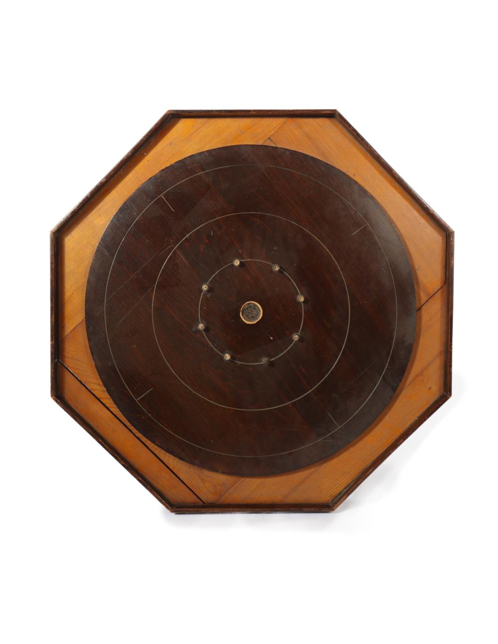 M B ROSS CROKINOLE ANTIQUE WOODEN 3b310f