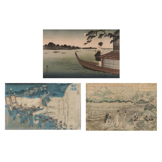 THREE JAPANESE WOODBLOCK PRINTS 3b3180