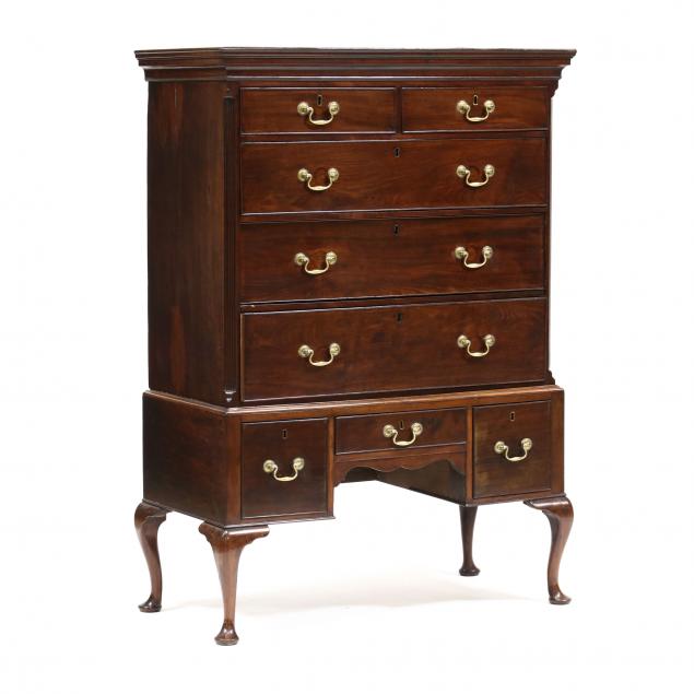 GEORGE II MAHOGANY DIMINUTIVE HIGHBOY