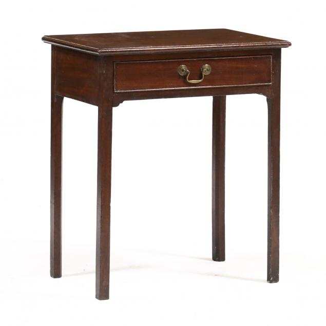 GEORGE III MAHOGANY ONE DRAWER