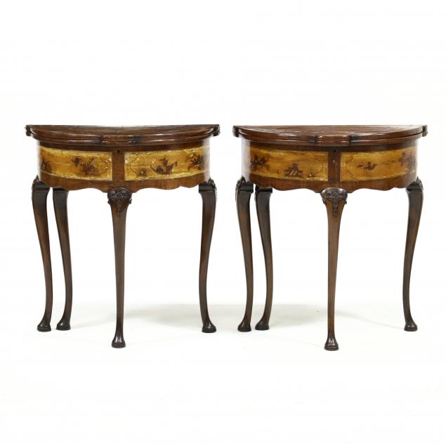 PAIR OF GEORGE II STYLE CHINOISERIE