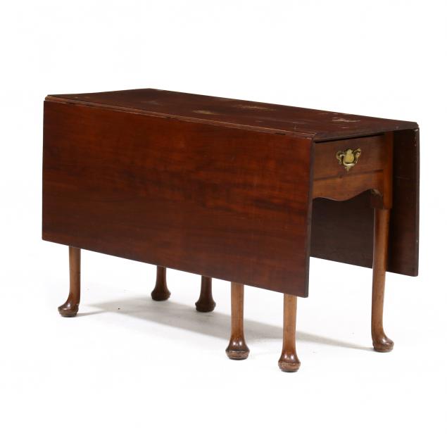 ENGLISH QUEEN ANNE MAHOGANY SIX LEG 3b31a9