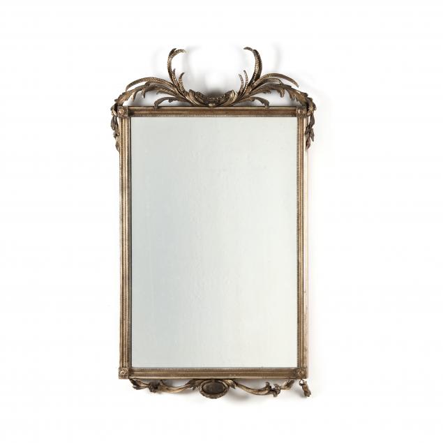 ADAM STYLE SILVERED WOOD WALL MIRROR 3b328c