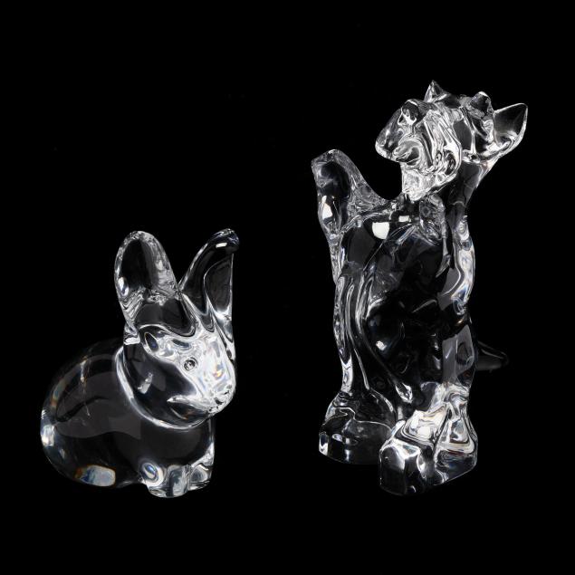 TWO BACCARAT CRYSTAL ANIMALS France,