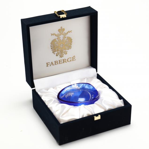 A FABERGE CASPIAN CRYSTAL CAVIAR 3b32b6