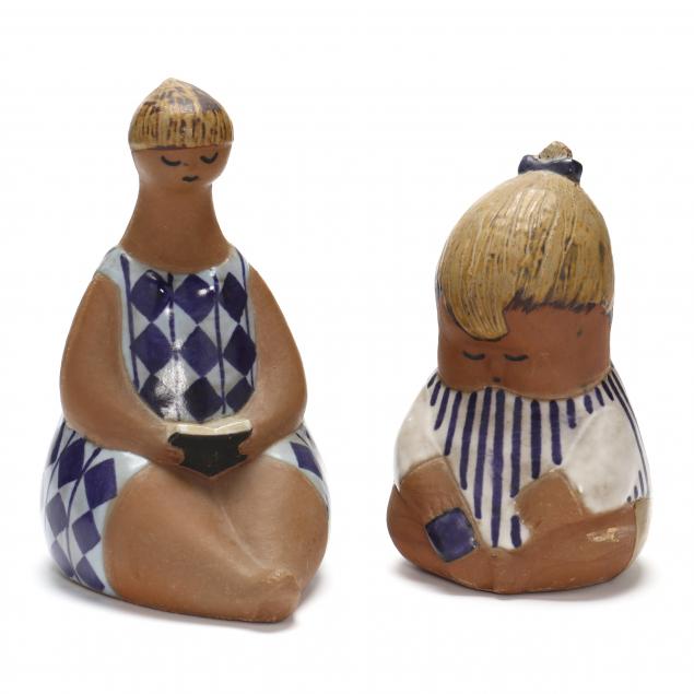 TWO GUSTAVSBERG POTTERY FIGURES