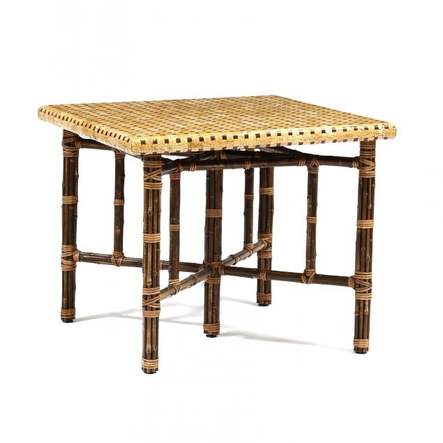 MCGUIRE FAUX INLAID TOP GAME TABLE 3b32fc