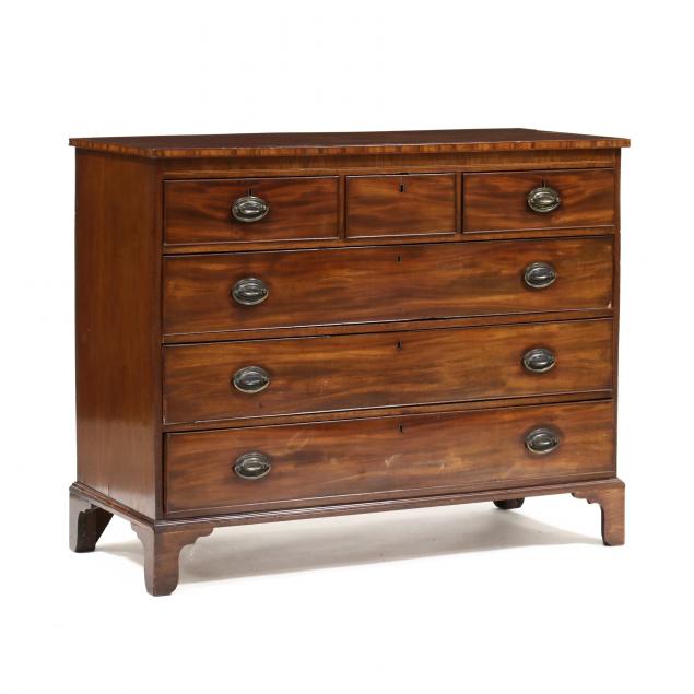 GEORGE III INLAID MAHOGANY CHEST 3b3357