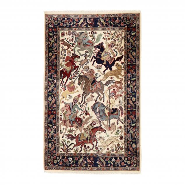 PAK PERSIAN PICTORIAL AREA RUG 3b3350