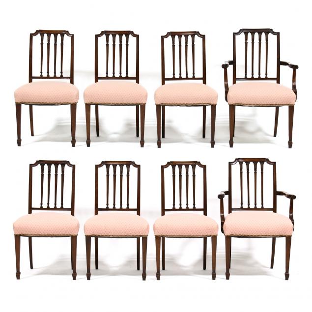 SET OF EIGHT HEPPLEWHITE STYLE 3b335b