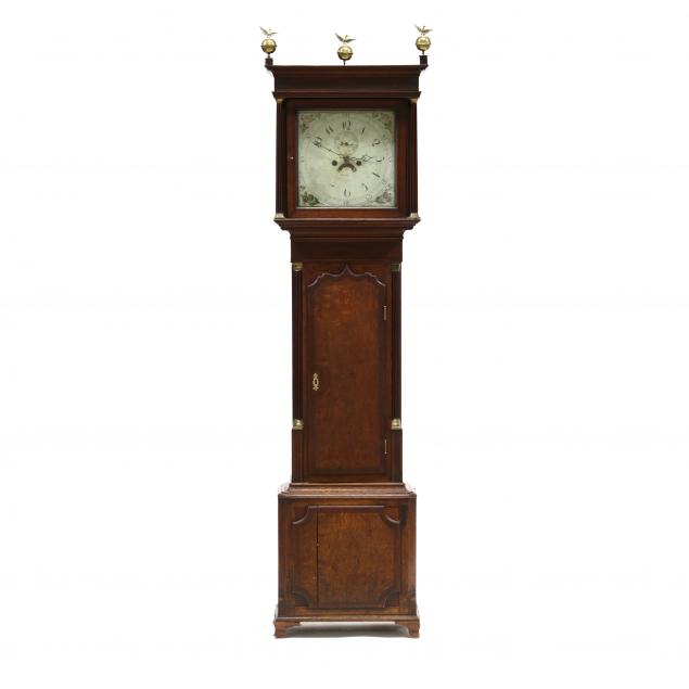 GEORGE III OAK TALL CASE CLOCK  3b3367