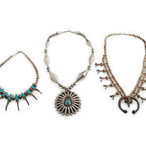 Navajo Silver and Turquoise Necklaces third 3b0d9d