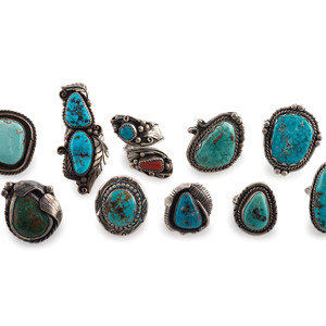 Navajo and Taos Silver and Turquoise 3b0d96