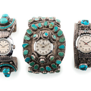 Navajo Silver and Turquoise Watch 3b0dea