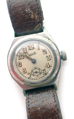 An Everite stainless steel cased wristwatch,