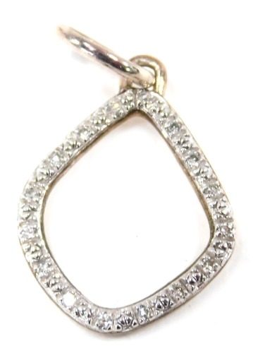 A Monica Vinader diamond set pendant,