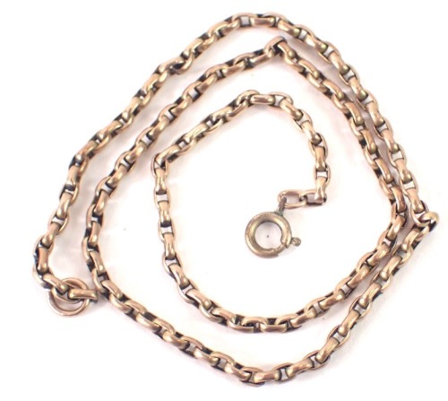 A belcher link neck chain, yellow