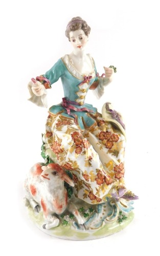 A French Derby porcelain style female