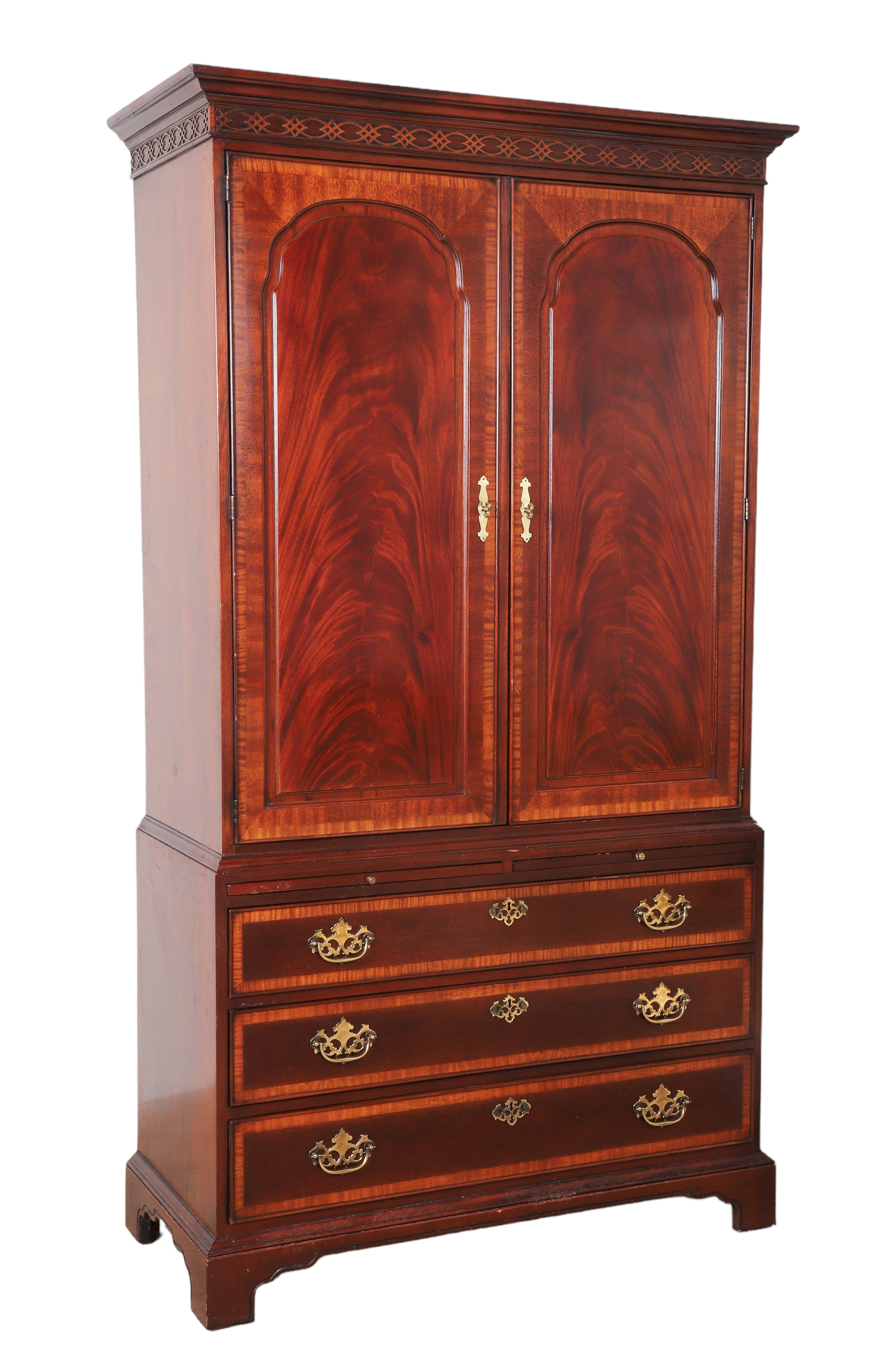 Drexel mahogany 1-pc wardrobe, interior