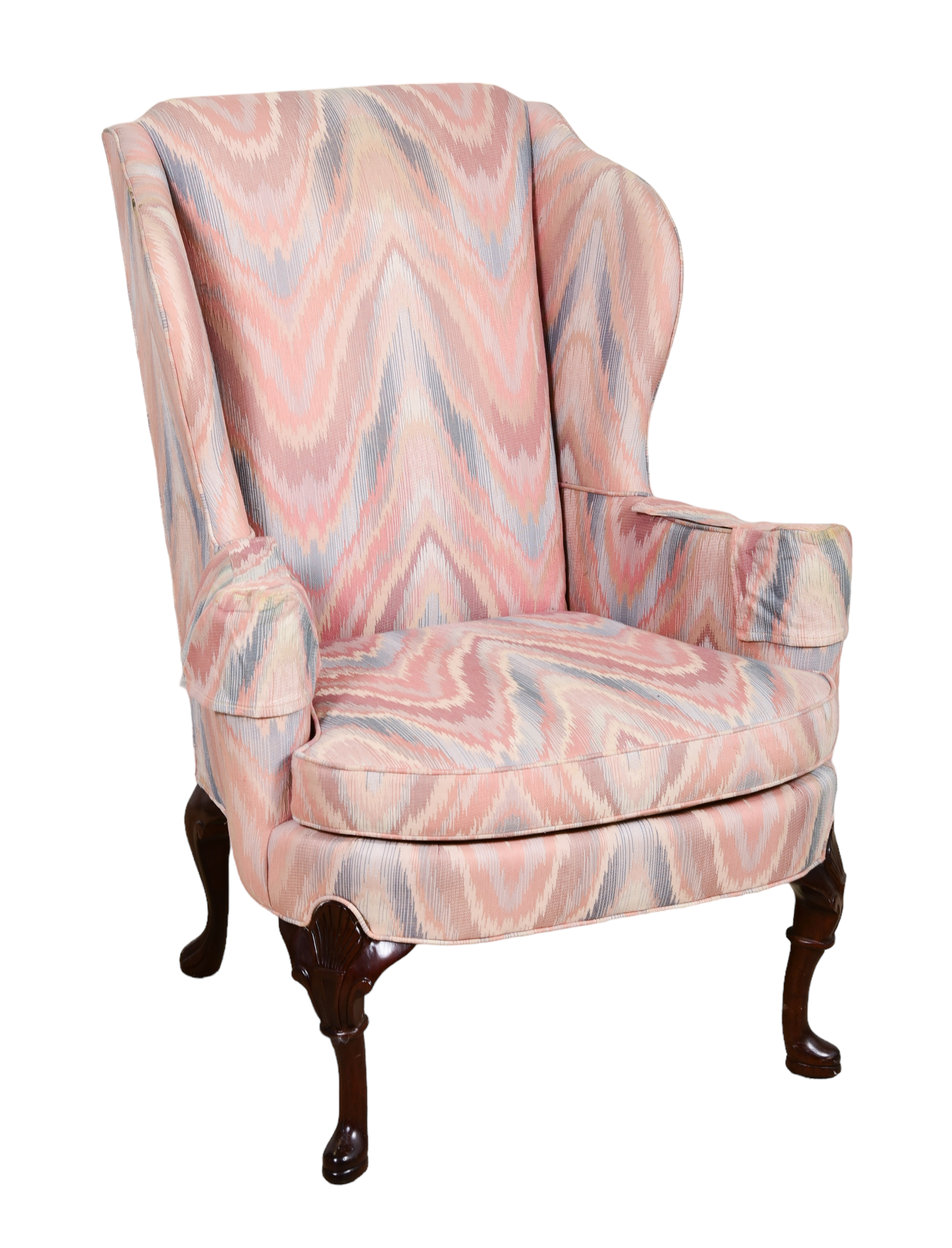 Sherrill Queen Anne style upholstered 3b0ec3