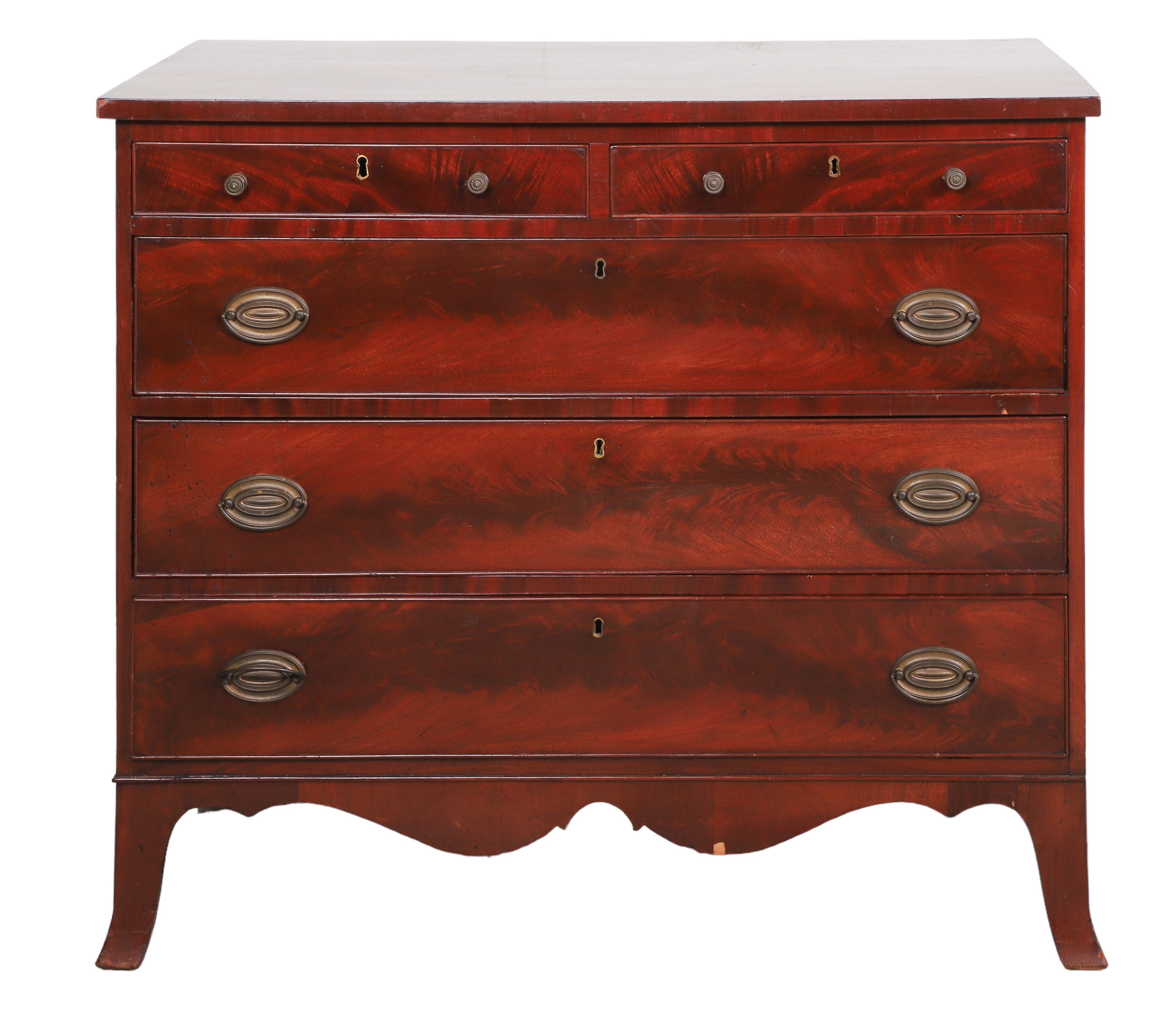 American Mahogany Hepplewhite Bureau  3b0edd