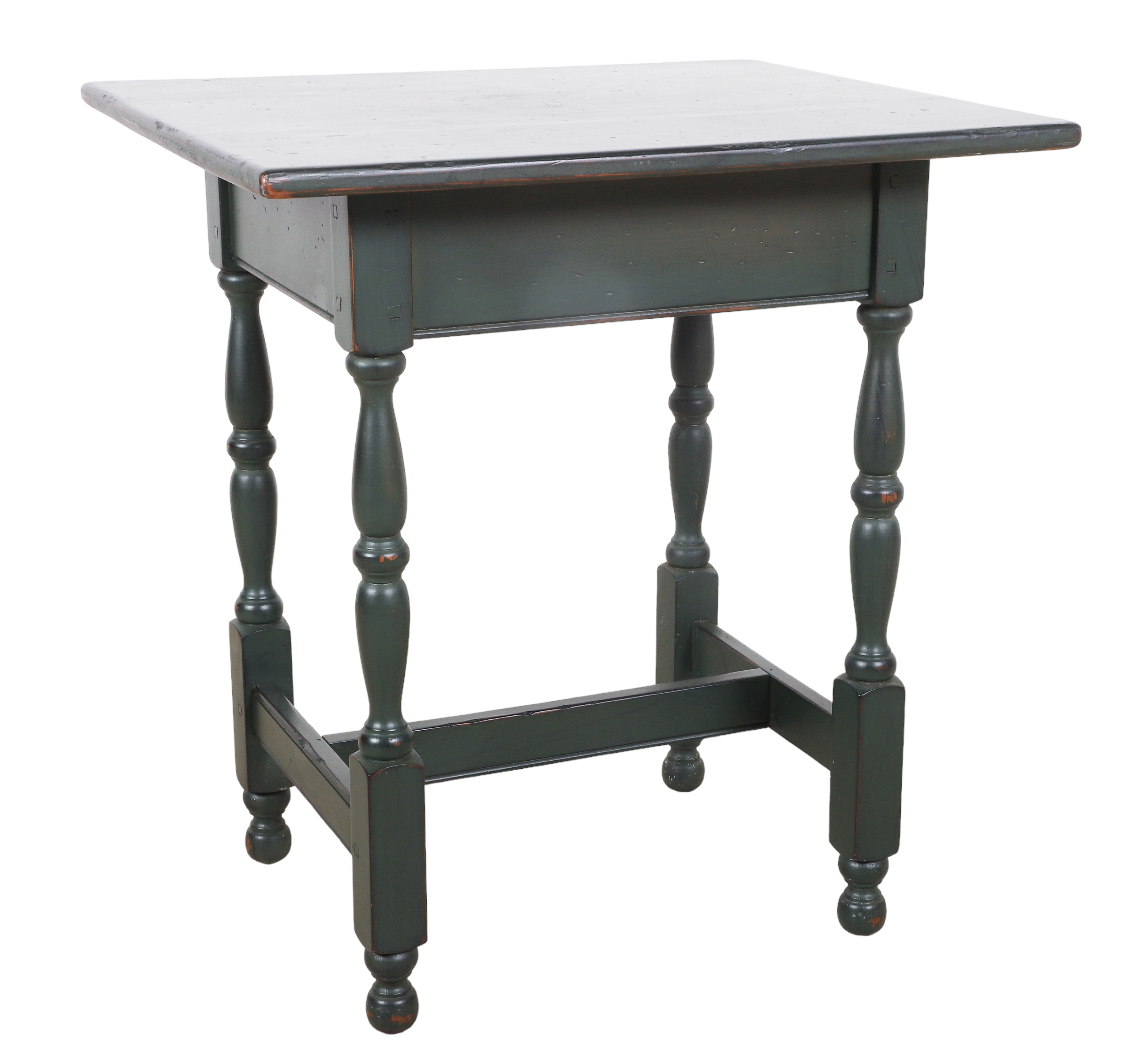 Sheraton style painted side table,
