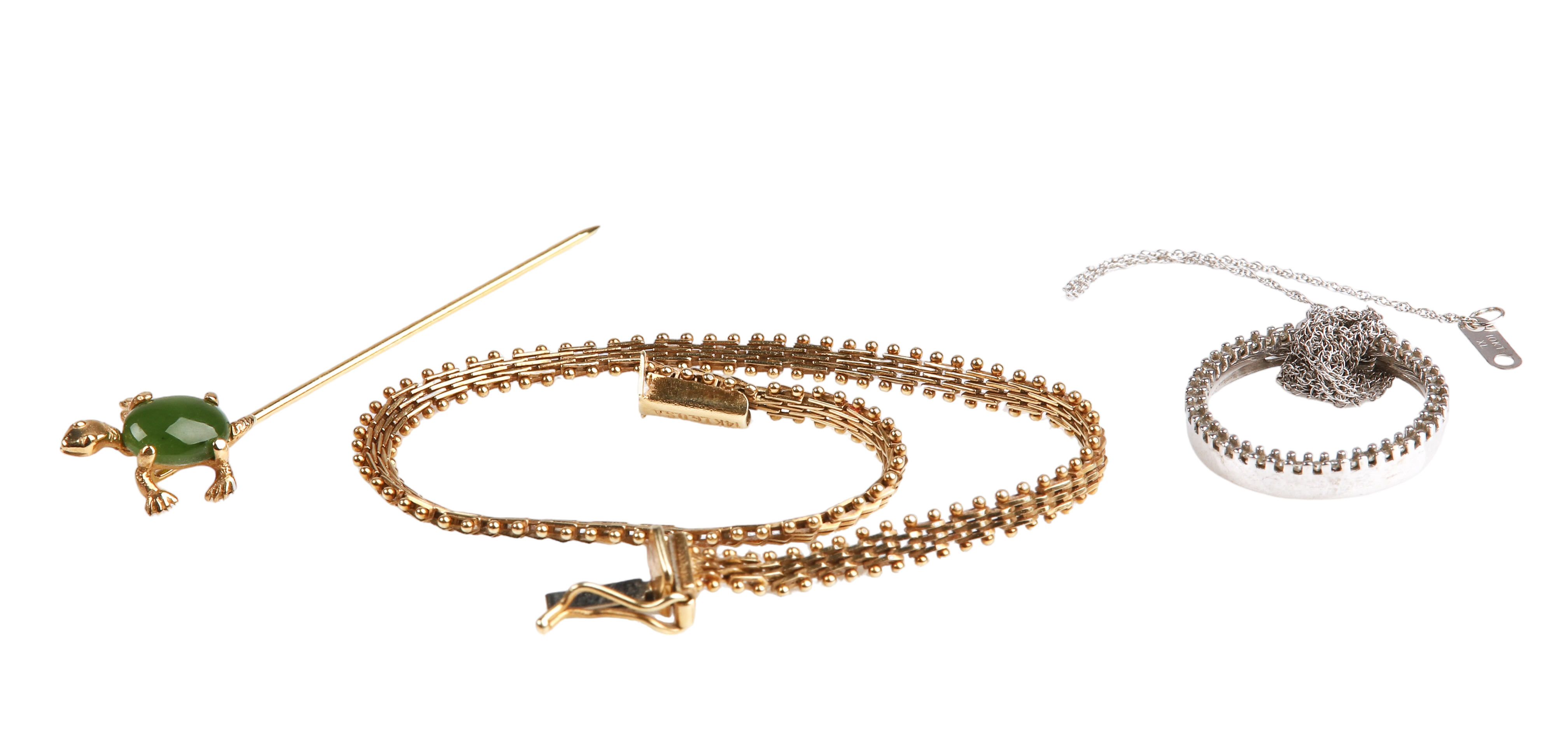 Gold bracelet scrap necklace and 3b0f42