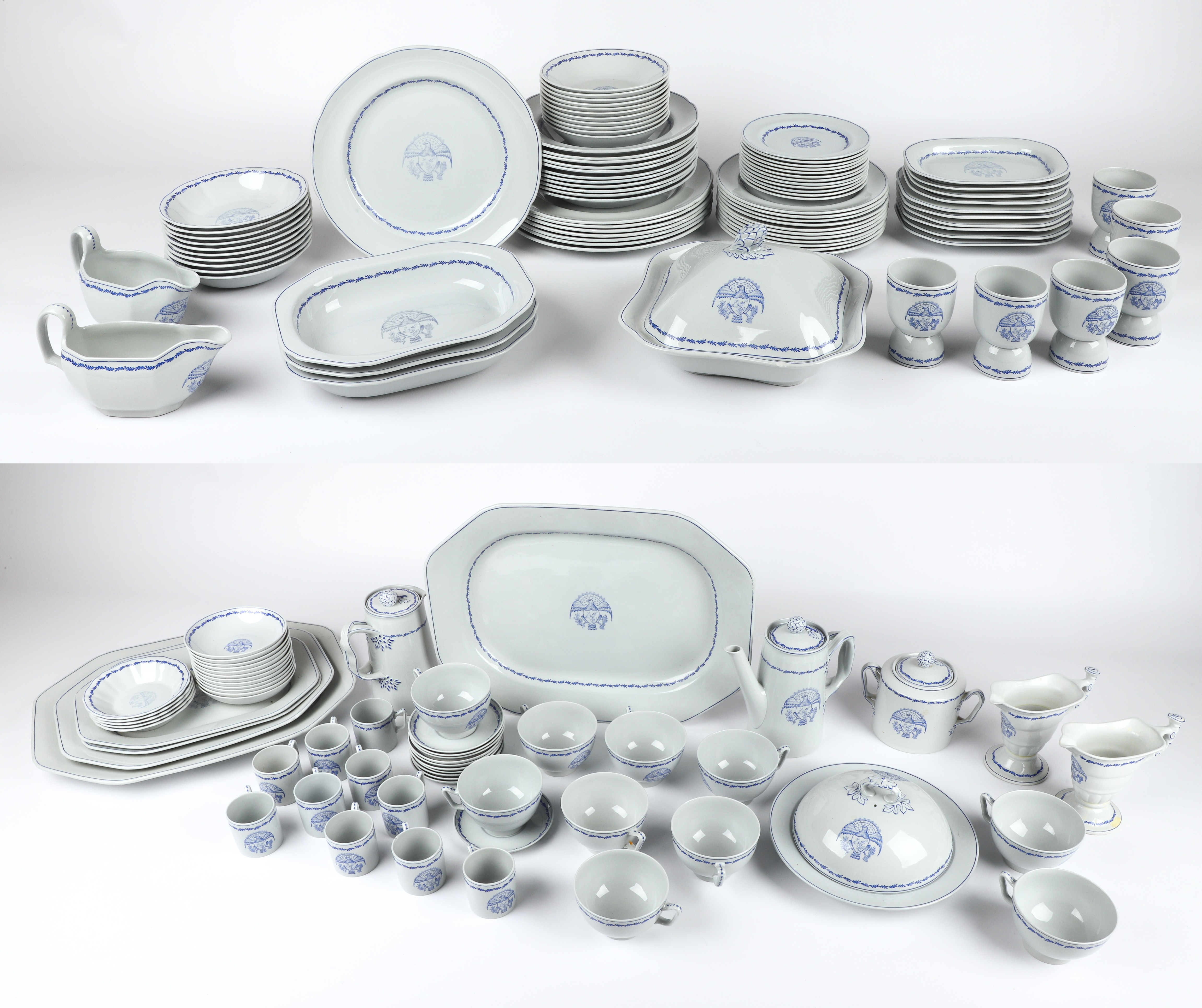 (144) Pcs Copeland Spode porcelain dinnerware,