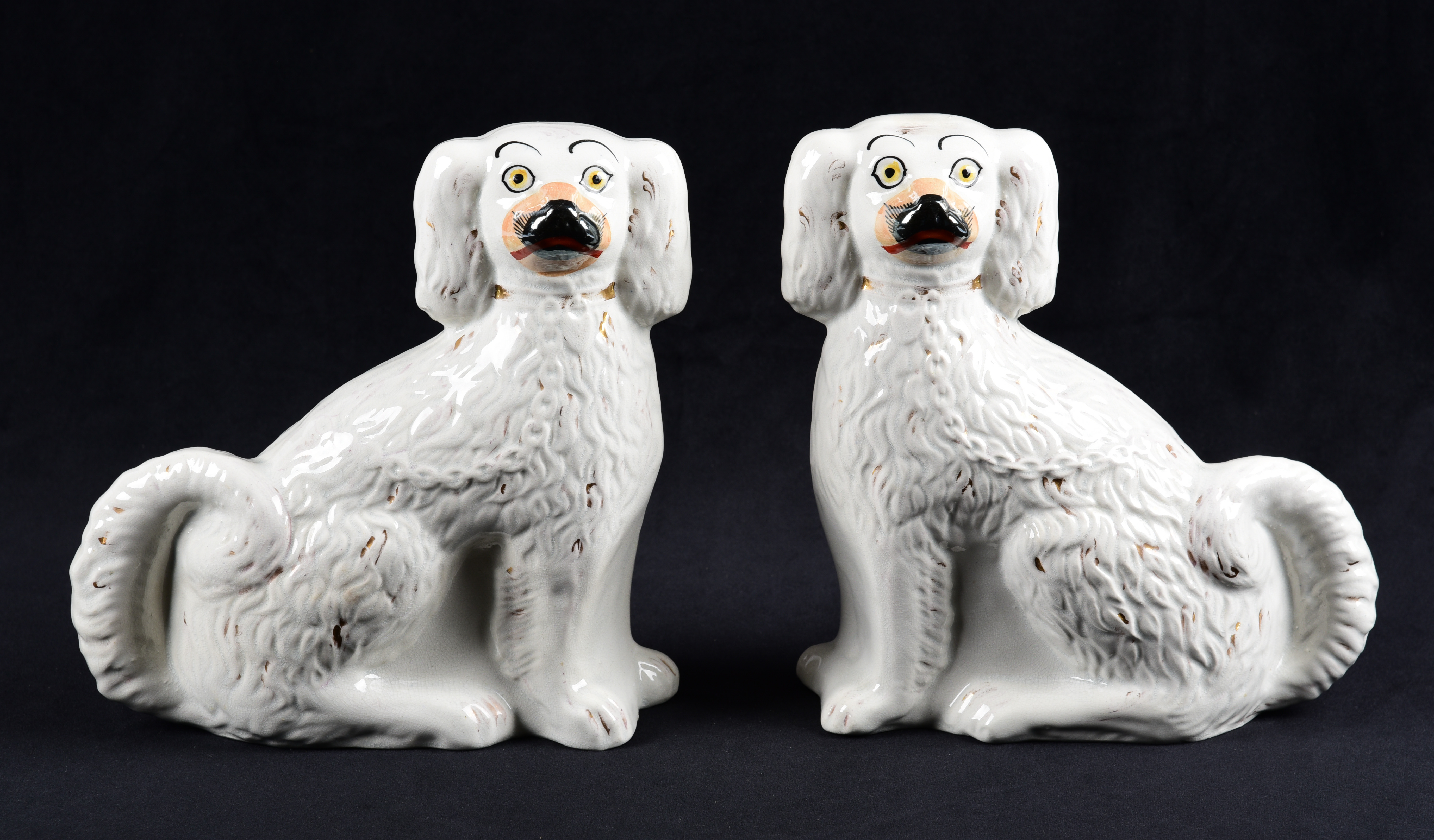 Pair of Staffordshire porcelain